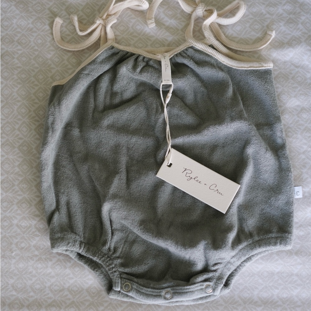 Rylee + Cru Terry Nala Romper 0-3m